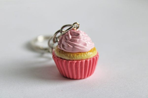 Cupcake Keychain,  Sugar Coated Cupcake Keychain,  Funny Gift, Creative Gift - Image 2