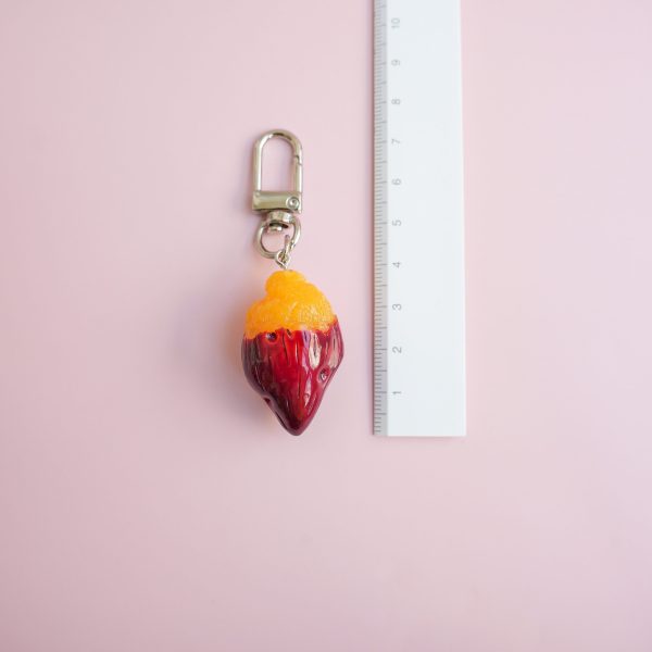 Baked Sweet Potato Keychain, Purple Sweet Potato Keytag, Goguma Key Chain, Asian Food Keyring, Foodie Accessories - Image 6