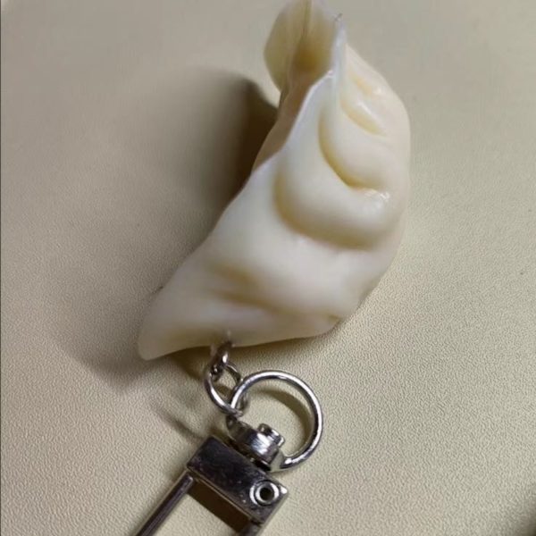 Dumpling Keychain, Fake Food Keychain, Realistic Dumpling Keyring, Funny Gift, Creative Gift - Image 3