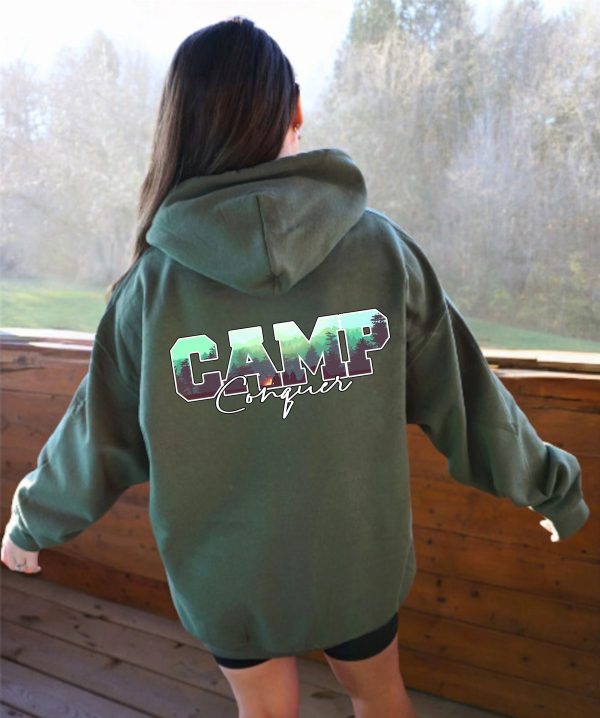 Mountain Hoodie| Hoodies for Women| Plus Size Clothing available| Camping Hoodie| Hooded Sweatshirts| Outdoorsy Sweatshirt| - Image 2