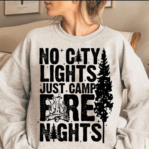 No city lights just camp fire nights svg png CAMPING SVG Camper Svg Camp Life Svg  Lake Life Svg  campfire svg png  Camping Mode png - Image 2