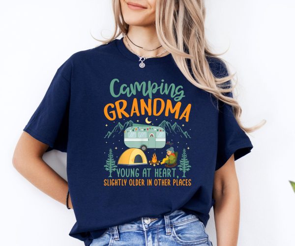 Camping Grandma Shirt  Camping Shirt  Camp 2024 Shirt  Family Outdoor Shirt  Grandma T-Shirt  Vacation Shirt  Summer Shirt - Image 2