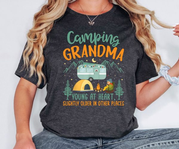 Camping Grandma Shirt  Camping Shirt  Camp 2024 Shirt  Family Outdoor Shirt  Grandma T-Shirt  Vacation Shirt  Summer Shirt - Image 3