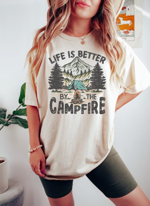 Life is Better by the Campfire Sweatshirt  Adventure Sweatshirt  Camping Heart Hoodie  Travel Sweatshirt  Adventure Sweatshirt  Gift for Her