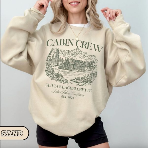 Vintage Custom Camp Bachelorette Party Sweatshirt  Mountain Bride Camp  Hiking Bridal Party gifts  Lake Themed bach party Crewneck - Image 2