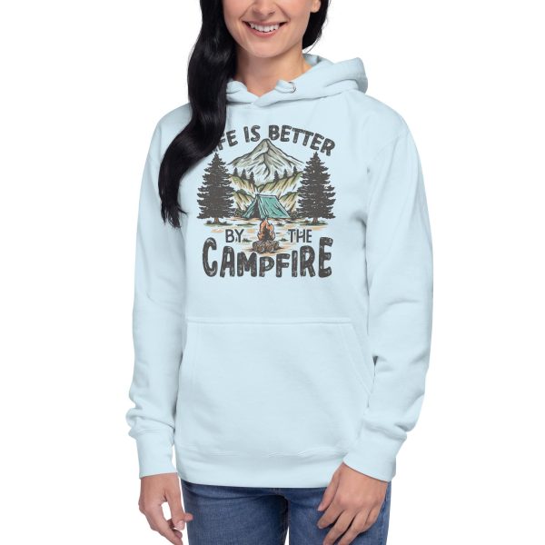 Hoodie Cotton Heritage M2580  Fall Sweatshirt  campfire hoodie  life is better by the campfire hoodie  retro hoodie  camping hoodie  hooded - Image 3