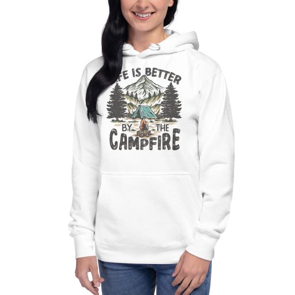 Hoodie Cotton Heritage M2580  Fall Sweatshirt  campfire hoodie  life is better by the campfire hoodie  retro hoodie  camping hoodie  hooded - Image 4