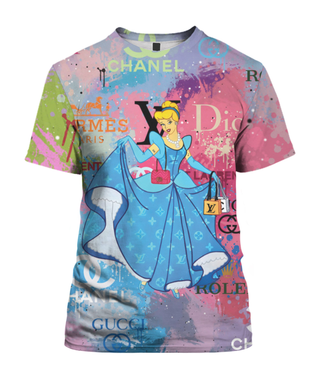 D.C1nderellaaa Colorful Dii0r Gucciiiii Cha.nel Her..mes L.V Adult And Kid Tshirt Gift For Fan ND