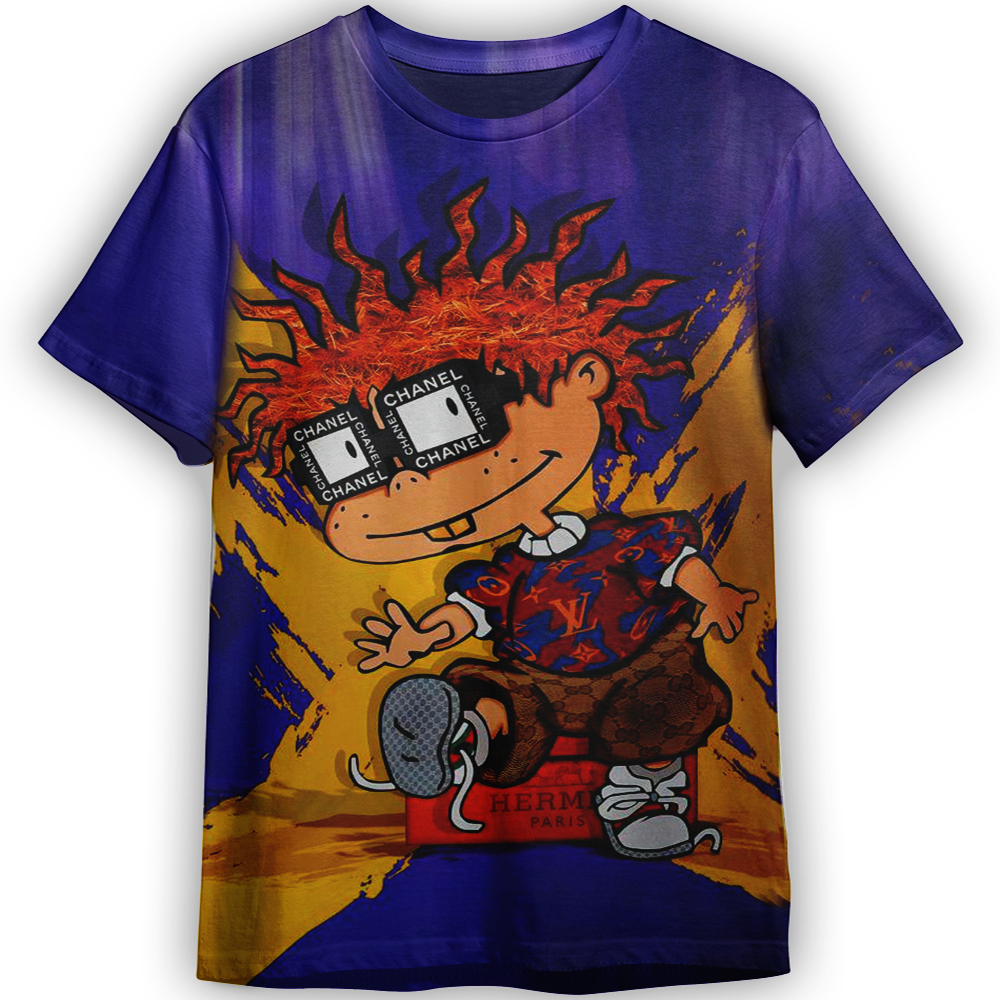 Chuckie Finster Rugrats Chanel Adult And Kid Tshirt Gift For Fan ND