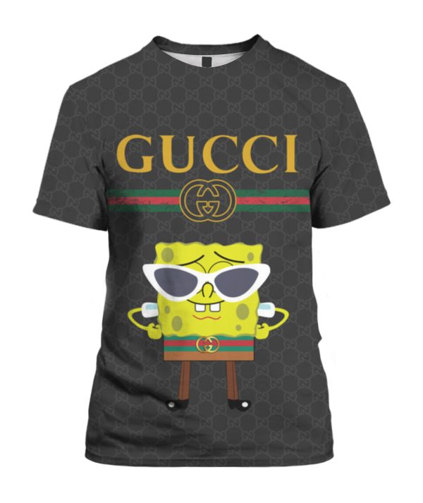 SP0nge.Bob Square.Pants Gucciii Adult And Kid Tshirt Gift For Fan ND