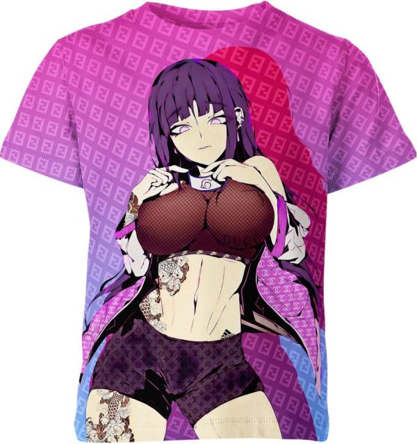 Hinata Hyuga Narut0 Fendiii Gucciii L0uis Vuittt0n Unisex Adult And Kid T-shirt