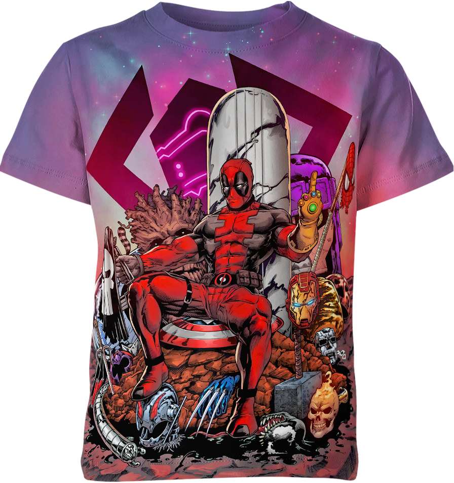 Deadppp00l Kills Everyone M.Vel Comics Unisex Adult And Kid T-shirt