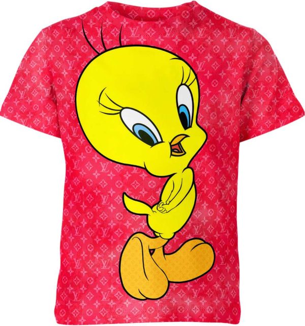 Tweety Looney Tunes L0uis Vuittt0n Unisex Adult And Kid T-shirt