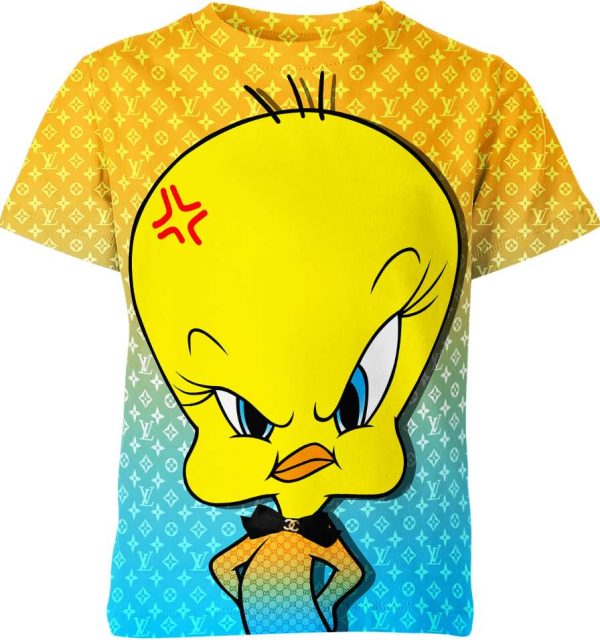 Tweety Looney Tunes L0uis Vuittt0n Unisex Adult And Kid T-shirt