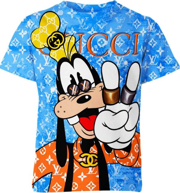 Goofy Gucciii L0uis Vuittt0n Unisex Adult And Kid T-shirt
