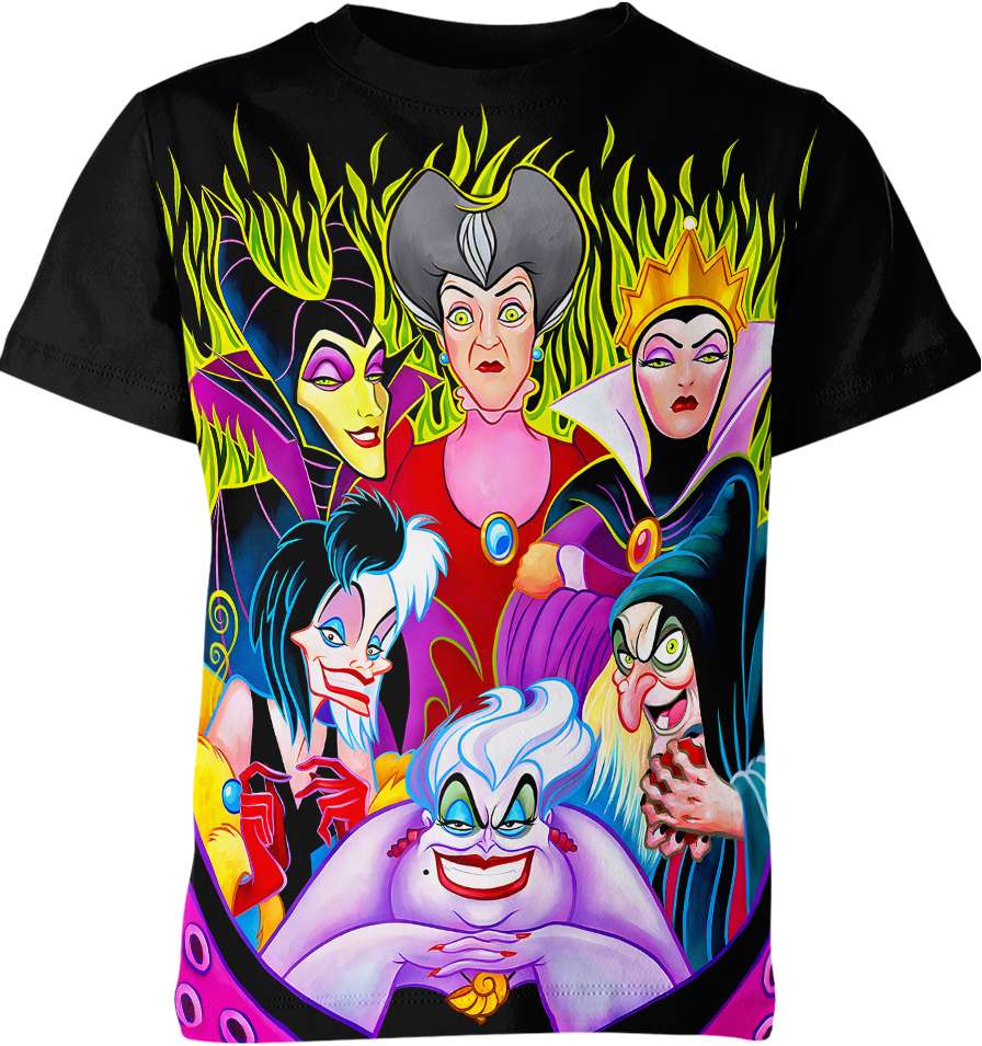 D.Female Villains Unisex Adult And Kid T-shirt