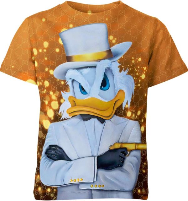 Scrooge Mcduck Gangster Unisex Adult And Kid T-shirt