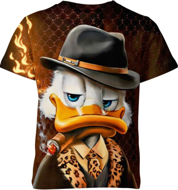 Scrooge Mcduck Gangster Unisex Adult And Kid T-shirt