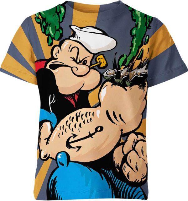 P0pppeye The Sailor Mannn Unisex Adult And Kid T-shirt