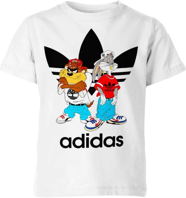 Taz And Bugs Adidasss Unisex Adult And Kid T-shirt