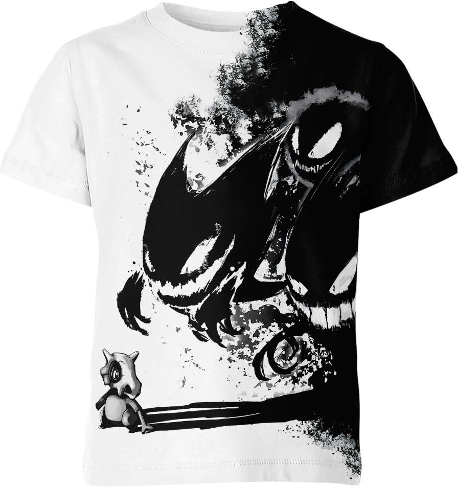 Cubo.ne And Gastly P0kem0n Unisex Adult And Kid T-shirt