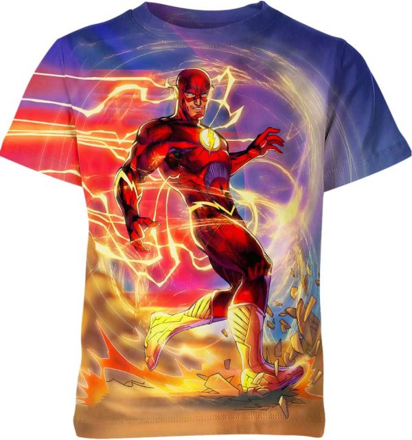 Flash D..C Comics Unisex Adult And Kid T-shirt