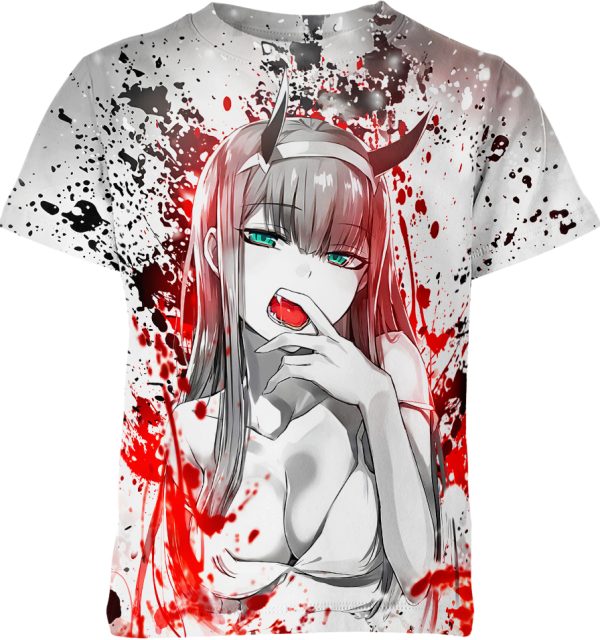 Zero Two Darling In The Franxx Ahega0 Hentai Unisex Adult And Kid T-shirt