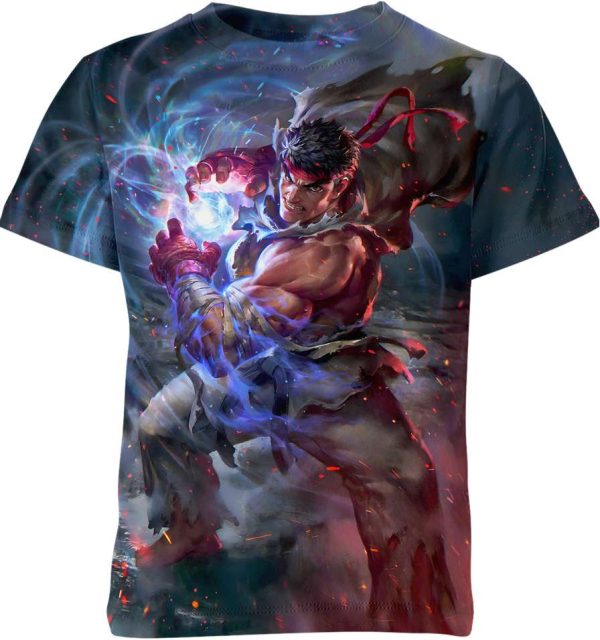 Evil Ryu Street Fighter Unisex Adult And Kid T-shirt