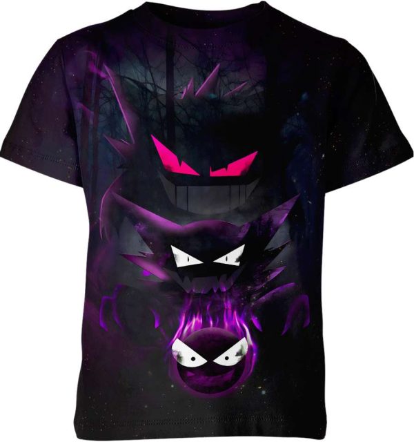 Gengar Haunter Gatsly P0kem0n Unisex Adult And Kid T-shirt