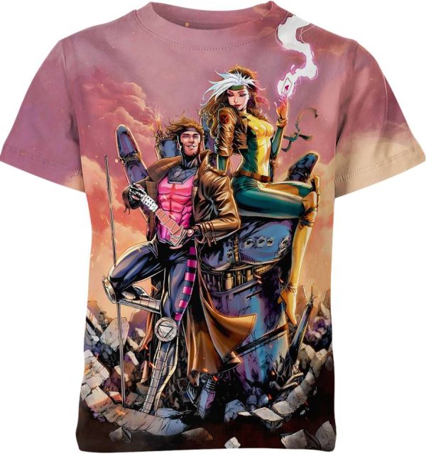 Gambit Rogue M.Vel Comics Unisex Adult And Kid T-shirt