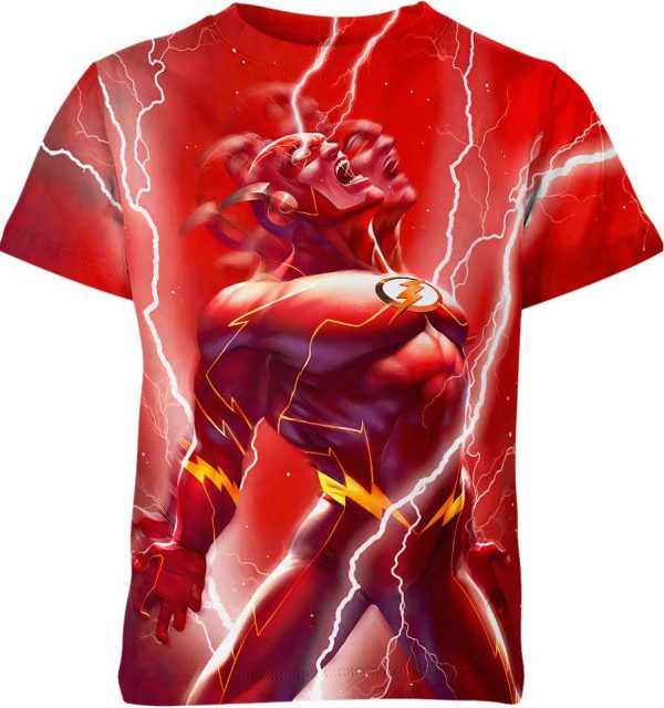 Flash D..C Comics Unisex Adult And Kid T-shirt
