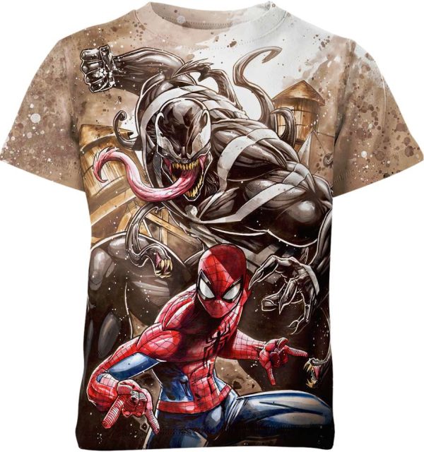 Spider-Mannn Ven0mverse symb10te M.Vel Comics Unisex Adult And Kid T-shirt