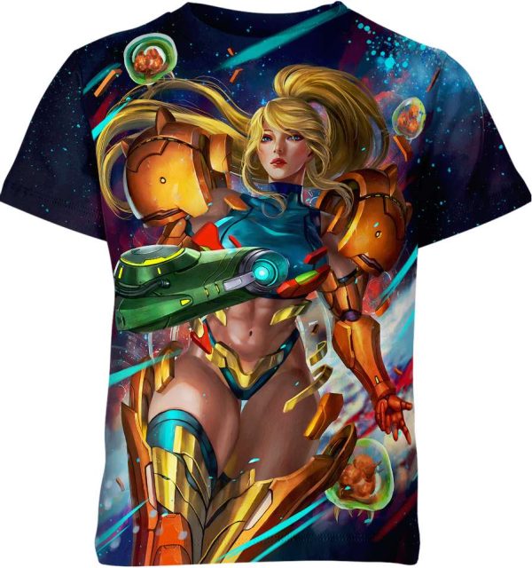 Samus Aran Metroid Unisex Adult And Kid T-shirt