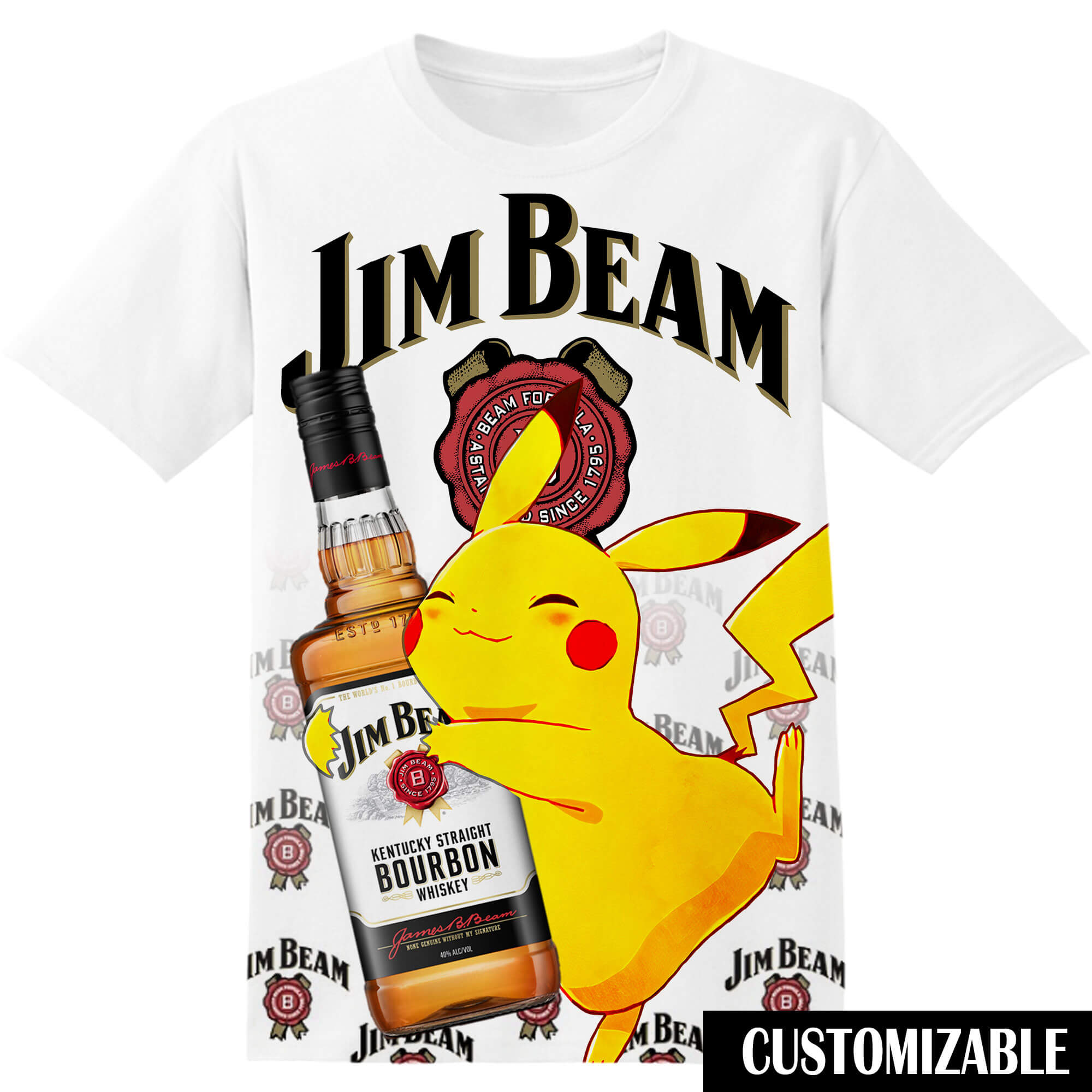 Jimm Beamm P0kem0n P1kachuuu Tshirt Adult And Kid Tshirt