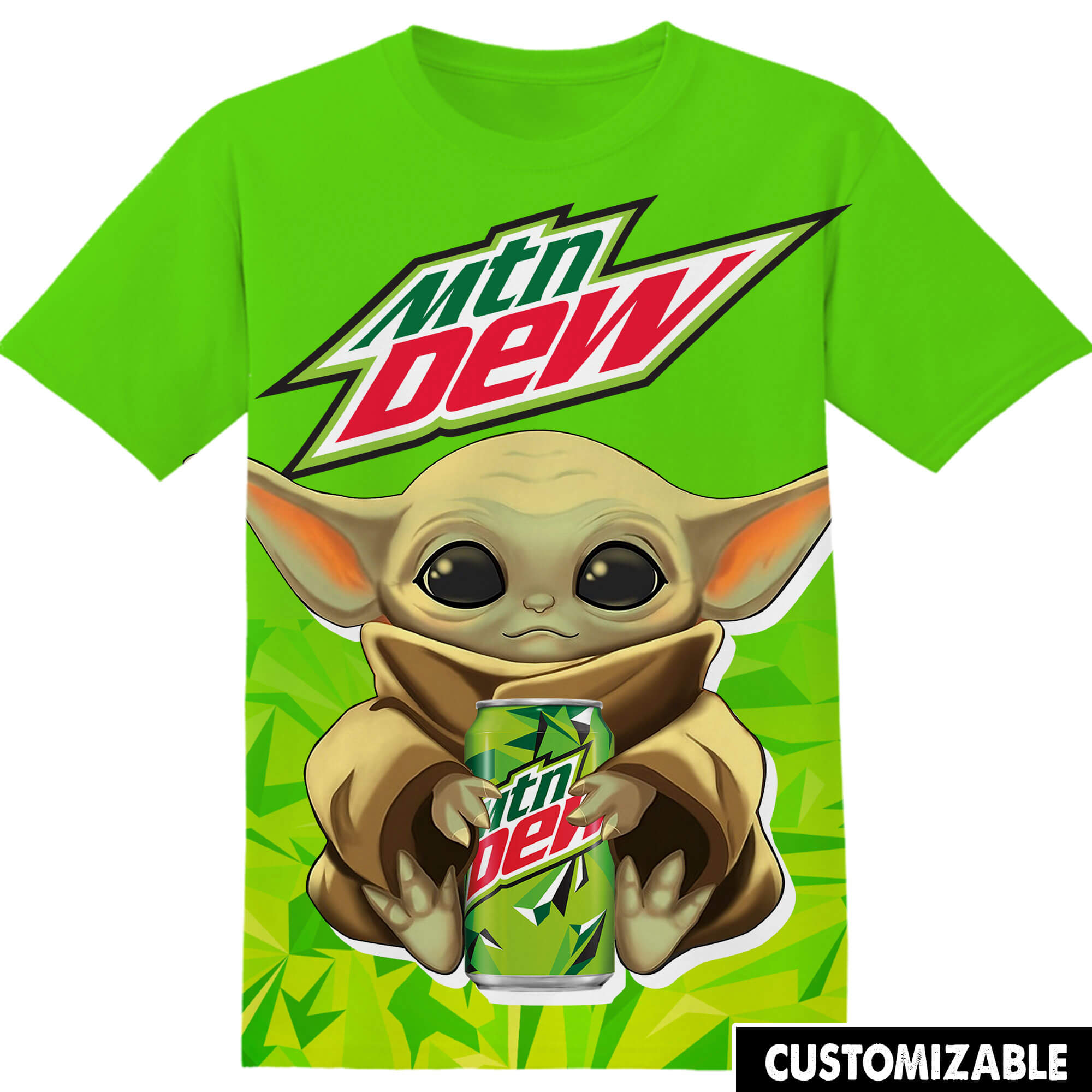M0unta1n Deww Starr Warss Y0da Tshirt Adult And Kid Tshirt