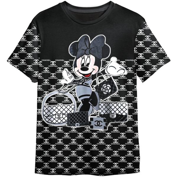 Minnie Mouse Chanel Adult And Kid T-shirt Gift For Fan ND