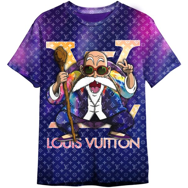 Mestre Kame Dragon Ball Louis Vuitton LV Unisex Adult And Kid T-shirt ND