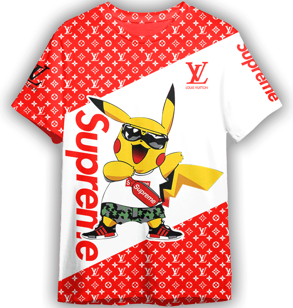 Pikachu Pokemon Supreme LV Unisex Adult And Kid T-shirt ND
