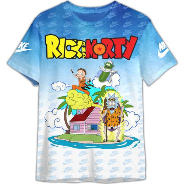 Rick And Morty Dragon Ball Nike Unisex Adult And Kid T-shirt