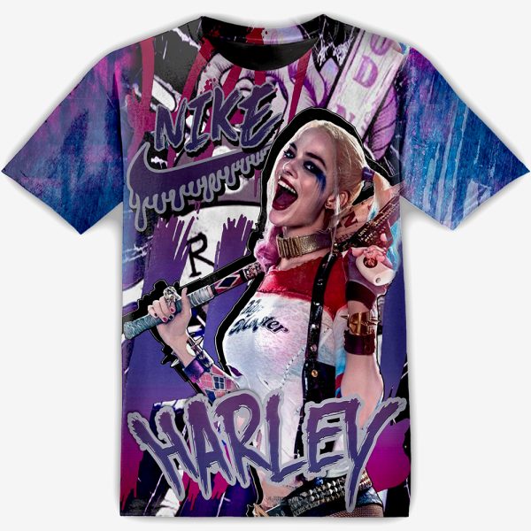 Harley Quin DC Nike Unisex Adult And Kid T-shirt