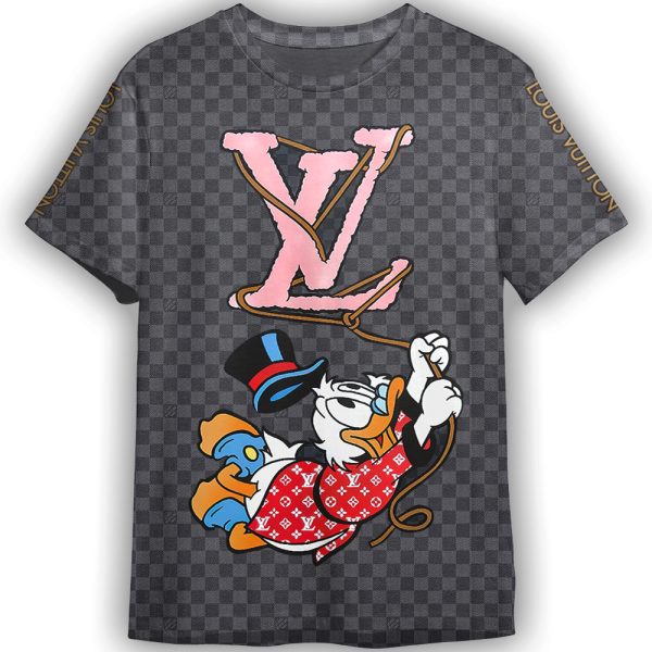 Donald Duck LV Louis Vuitton Adult And Kid Tshirt Gift For Fan ND