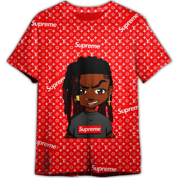 The Boondocks Supreme Louis Vuitton Nike Adult And Kid Tshirt Gift For Fan ND
