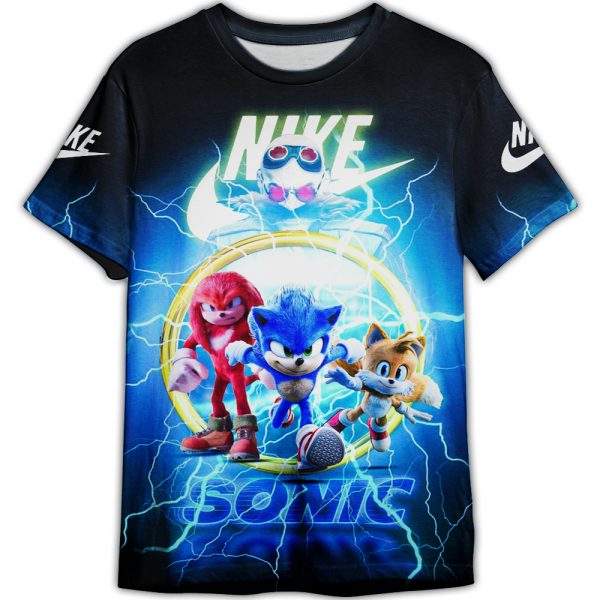 Sonic The Hedgehog Nike Adult And Kid Tshirt Gift For Fan ND