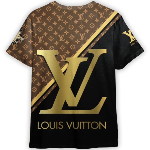 Sonic the Hedgehog Louis Vuitton LV New Orleans Saints NFL Unisex Adult And Kid T-shirt - Image 2