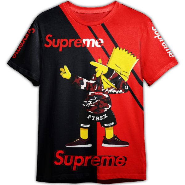 Supreme Bart Simpson Adult And Kid Tshirt Gift For Fan ND