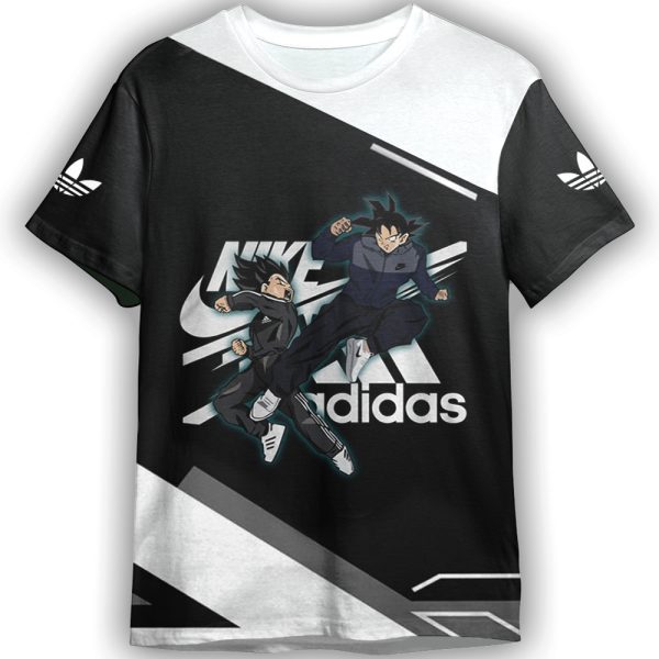 Vegeta Nike And Goku Adidas Adult And Kid Tshirt Gift For Fan ND