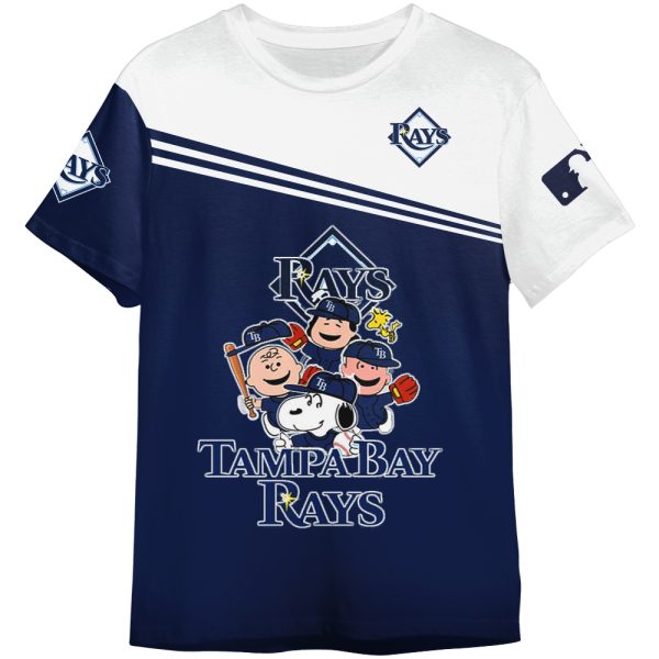 Snoopy Tampa Bay Rays MLB Adult And Kid Tshirt Gift For Fan ND