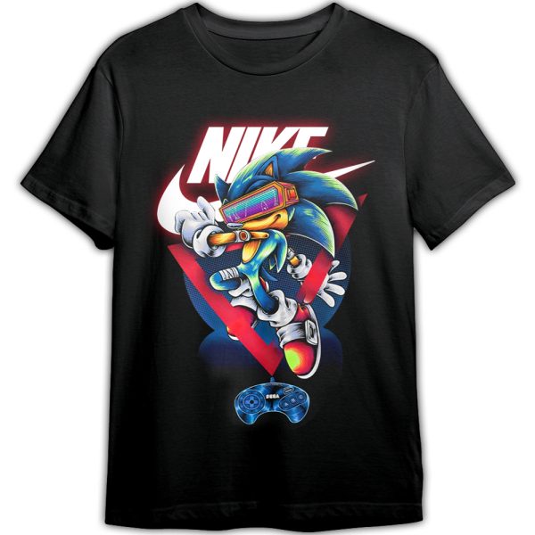 Sonic the Hedgehog Nike Adult And Kid Tshirt Gift For Fan ND