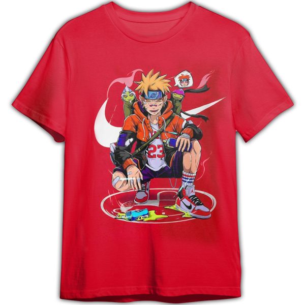 Uzumaki Naruto Nike Adult And Kid Tshirt Gift For Fan ND