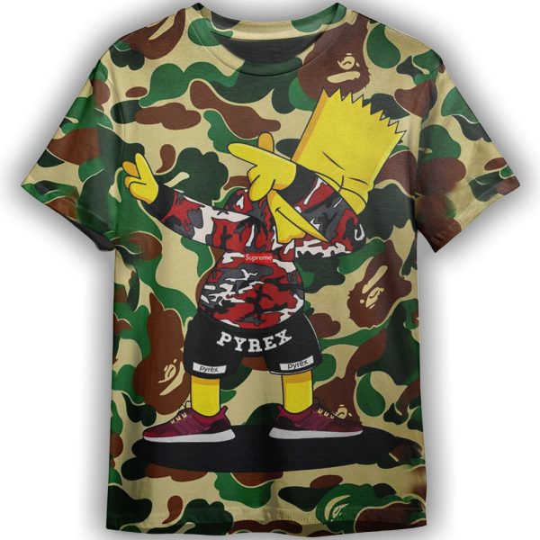 Dabbin Bart Simpson Supreme Adult And Kid Tshirt Gift For Fan ND